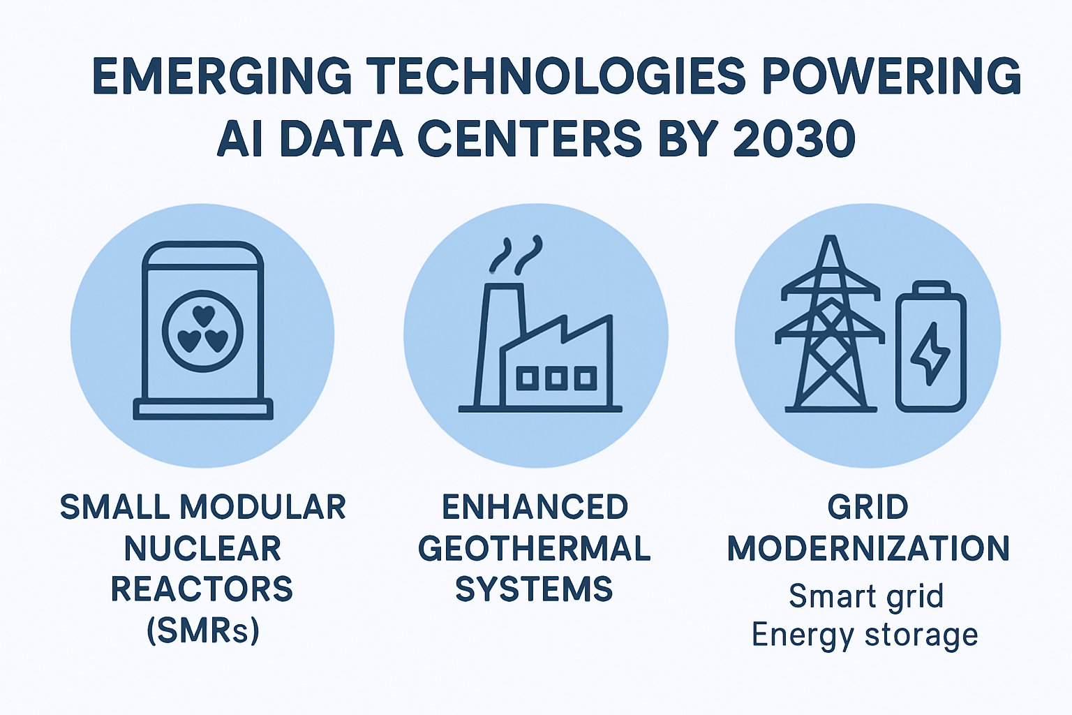 Data center energy consumption trends showing renewable energy growth and AI impact through 2030