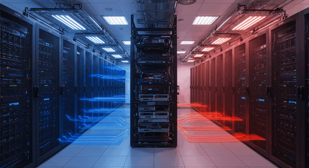 Hot and Cold Aisle Containment in data centers